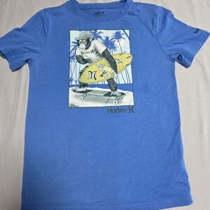 Hurley Blue Graphic Surf Skate Tee
